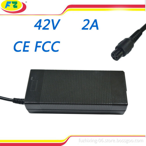 electric bike charger 42v 2a for 2 wheel hoverboard self balancing electric scooter